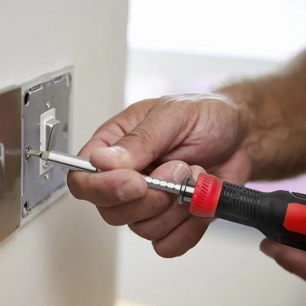 13 in 1 Screwdriver Set Multifunctional Tool with Torx Safety, Flat Head, Cross, Hexagonal, Square Head, and 1/4 Nut Screwdriver