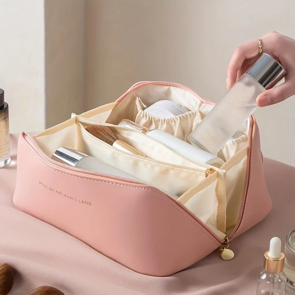 Women's grooming bag, makeup bag, storage bag, luxury ladies' box,Large capacity cute and luxurious travel makeup bag