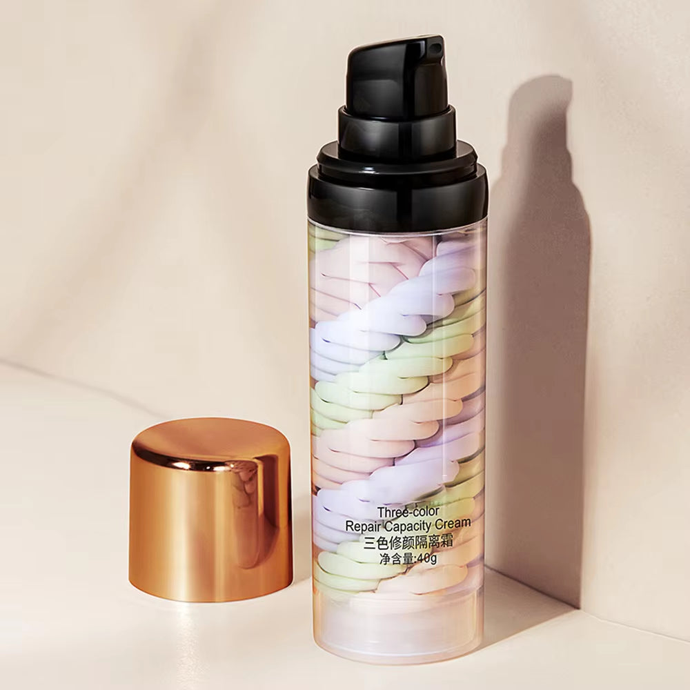 Three-color Repair And Isolation Cream Protective Primer Before Makeup Moisturizing Isolation Milk