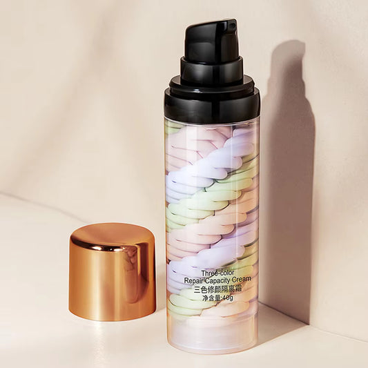Three-color Repair And Isolation Cream Protective Primer Before Makeup Moisturizing Isolation Milk